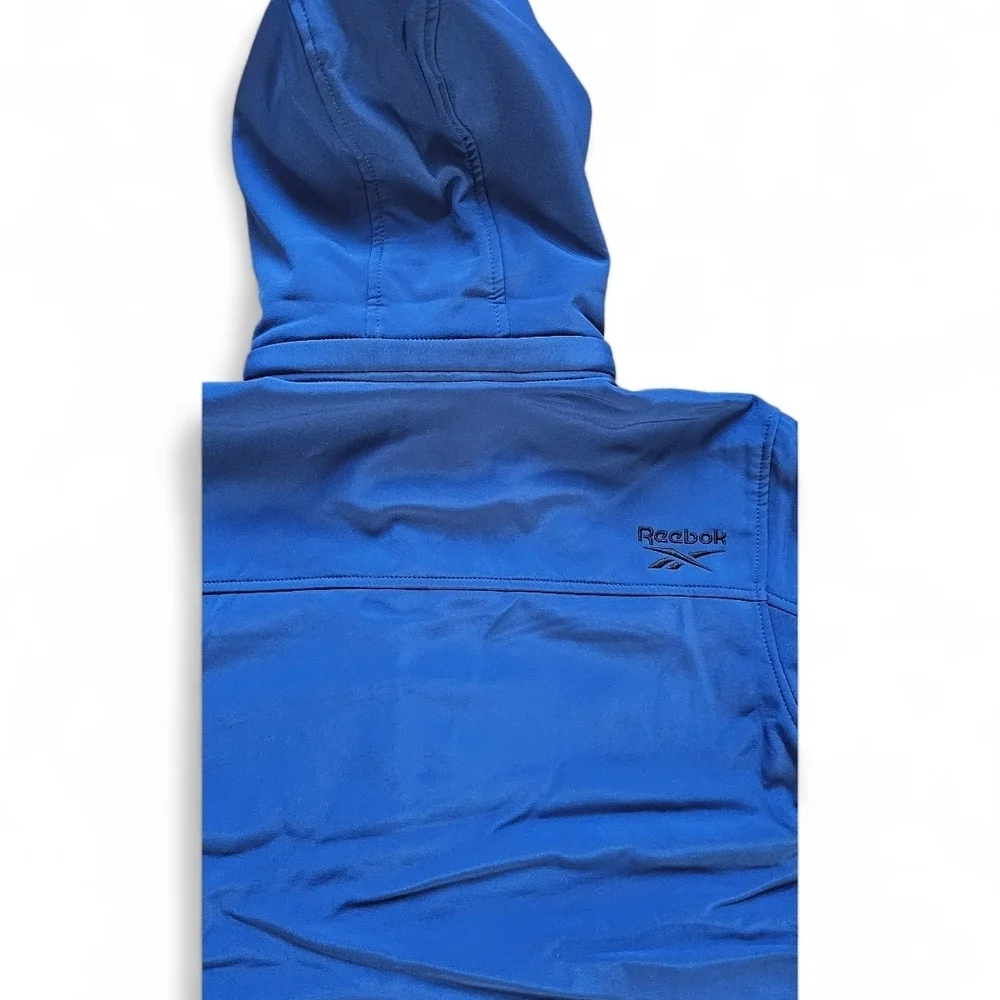 Reebok Youth Blue Hooded Softshell Jacket Size L (14/16)